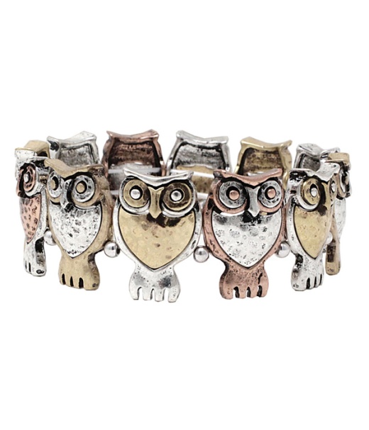 Multi Owl Stretch Bracelet