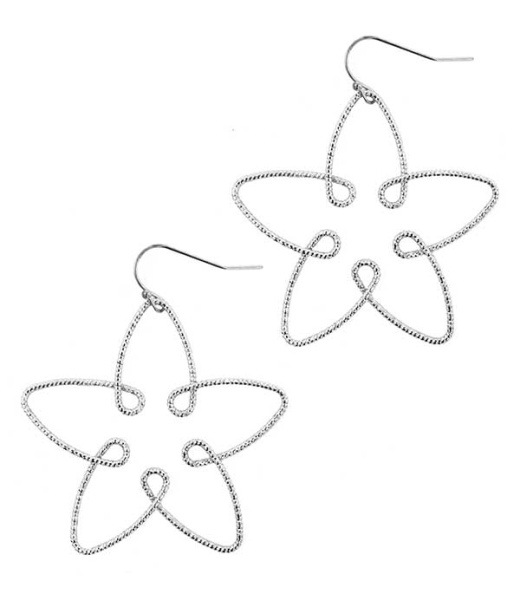 Brass Wire Star Earring