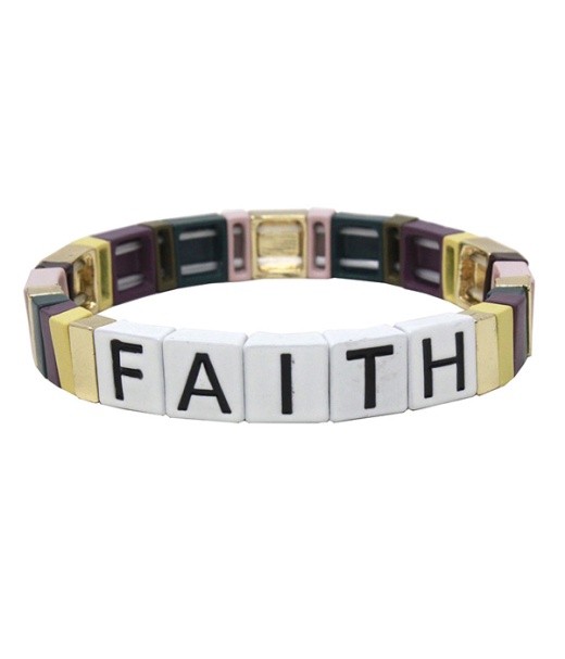 Lego Inspiration Stretch Bracelet - Faith