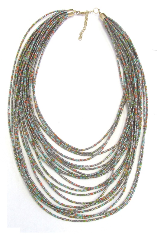 Multi Layer Seed Bead Necklace