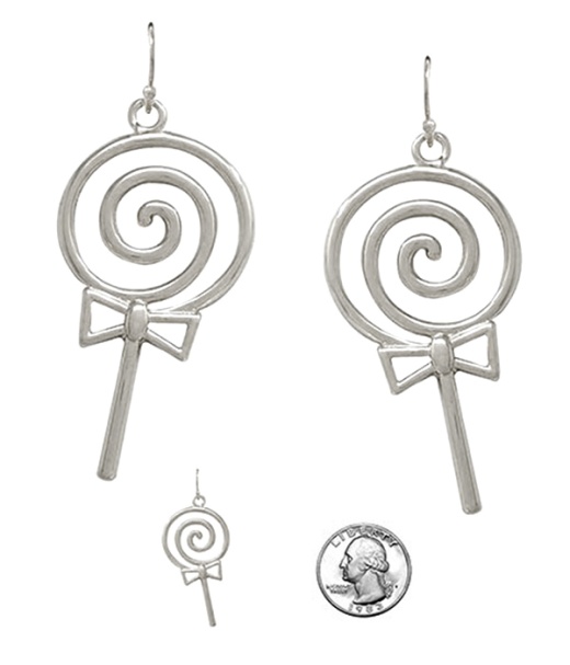 Metal Wire Art Ice Rolly Pop Earring