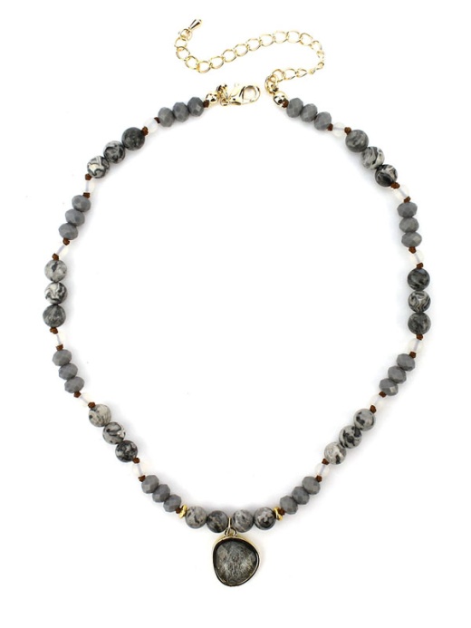 Semi Precious Stone Mix Necklace