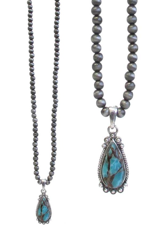 Western Style Navajo Pearl Chain Necklace - Wholesale