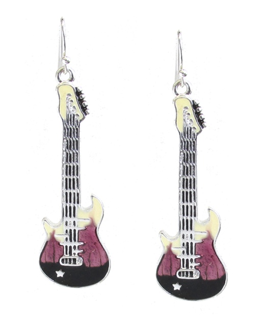 Epoxy Electric Guitar Earring