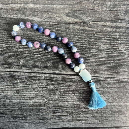 Throat Chakra Mala Bracelet