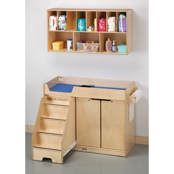 Jonti-Craft® Changing Table - With Stairs - Left