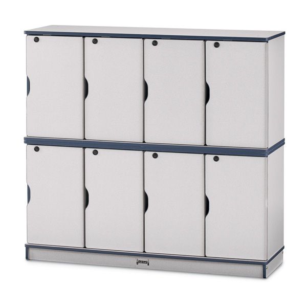 Rainbow Accents® Stacking Lockable Lockers - Double Stack - Purple