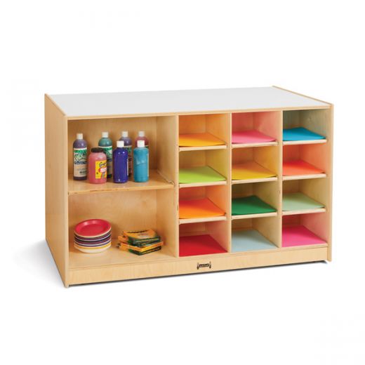 Jonti-Craft Mobile Storage Island - Without Trays
