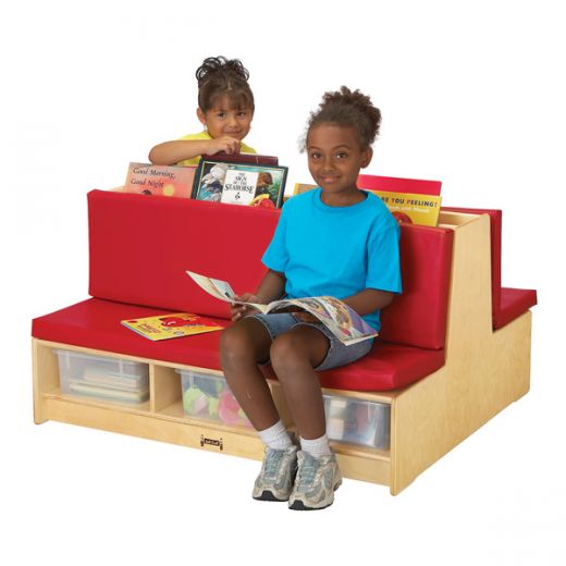 Jonti-Craft Read-A-Round Couch - Red