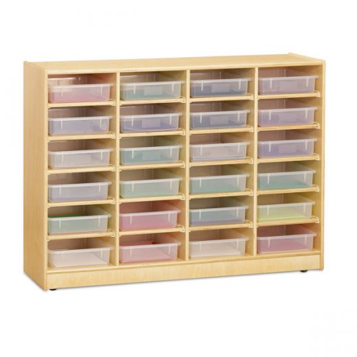 Jonti-Craft® 24 Paper-Tray Mobile Storage - with Clear Paper-Trays