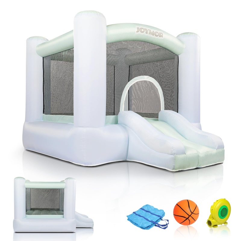 Joymor Inflatable Indoor Bounce House With Slide For Kids 3-6 Toddlers Indoor Party