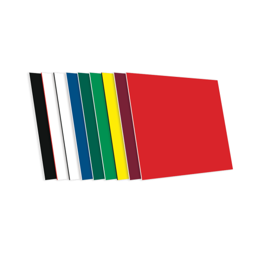 Red/White Rowmark Value Series Satins Engraving Plastic