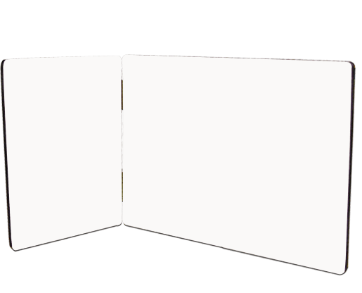 Chromaluxe Hinged Hardboard Double Photo Panel - 5" X 10.5"