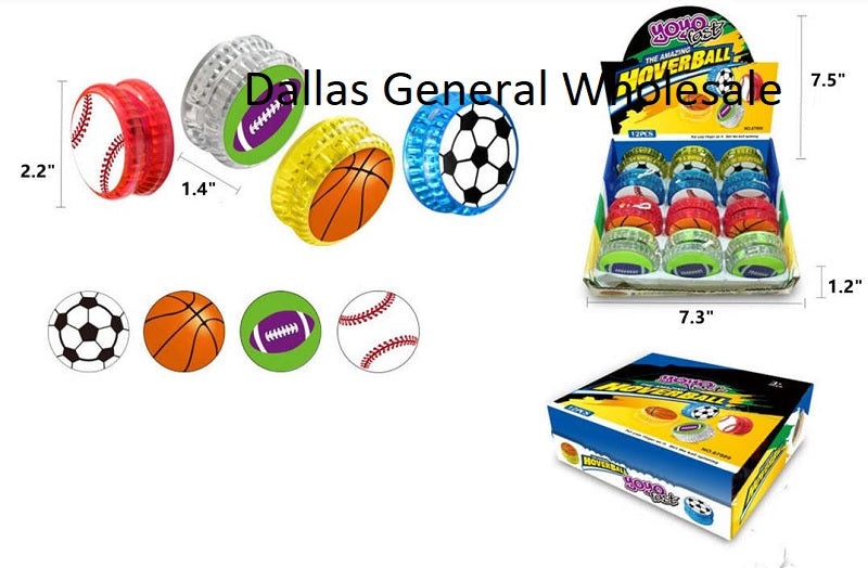 Flashing Sports Yoyo Balls For Kids Bulk 12 Pcs
