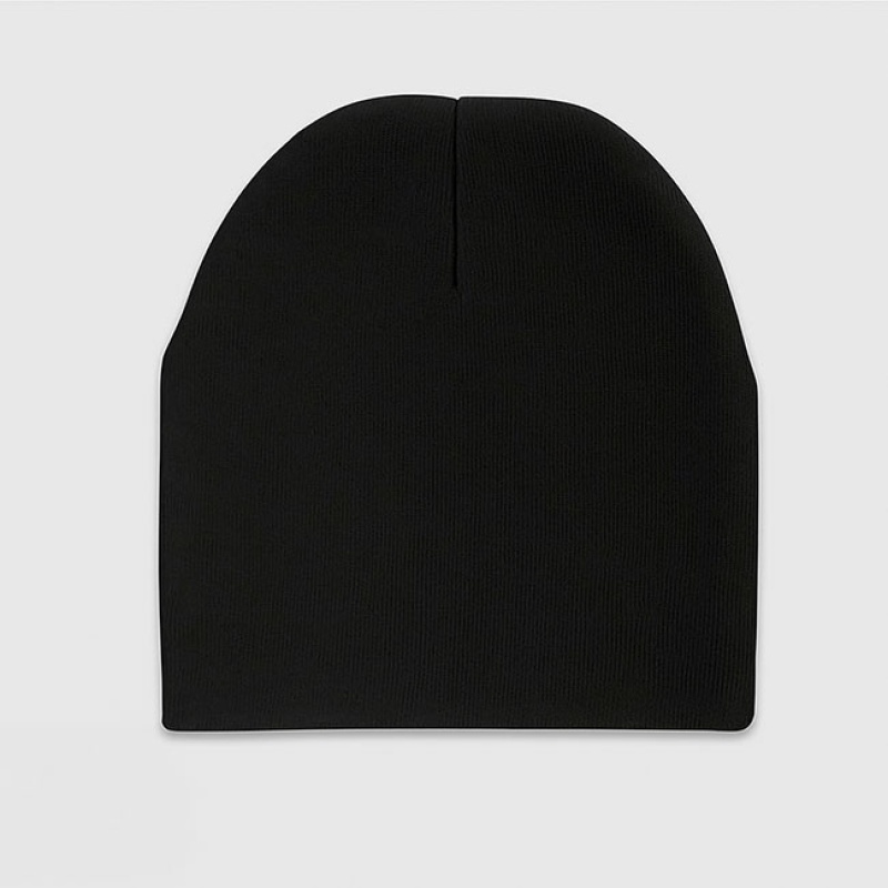 Fleece Baby Beanie Hats – Black – 100% Polyester