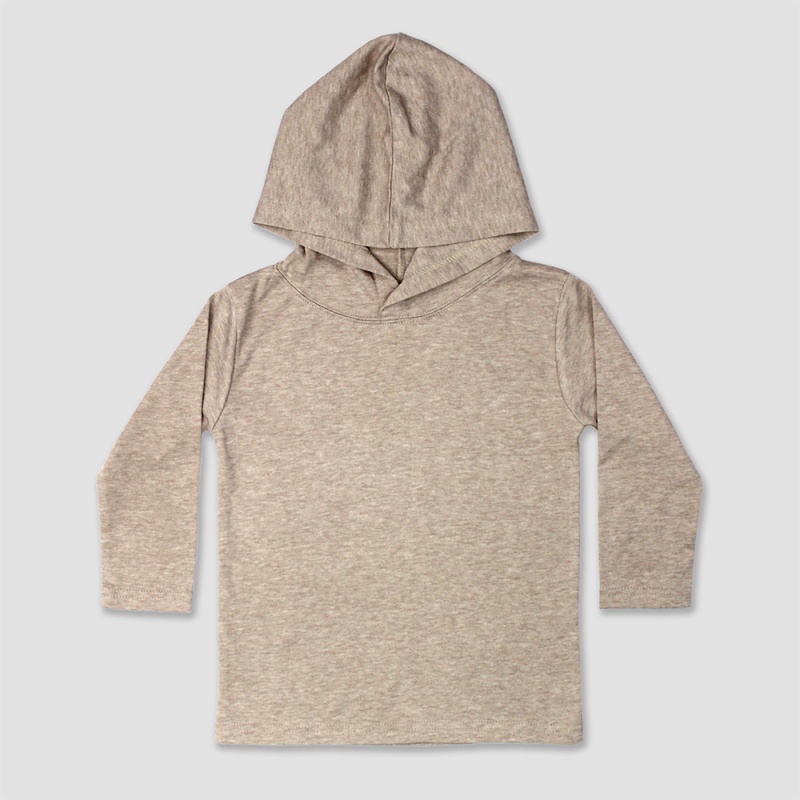 Luxe Long Sleeve Hoodie Toddler Tees – Polycotton Blend