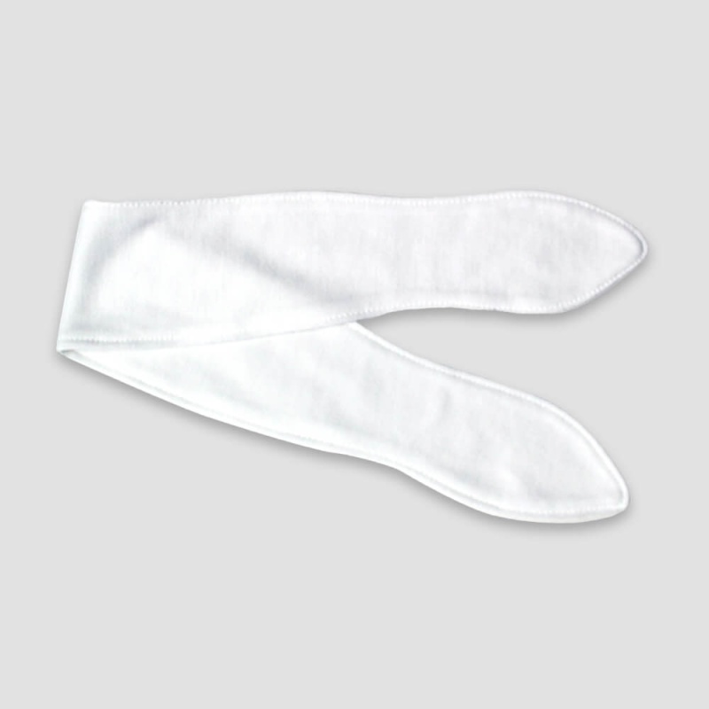 Baby Headband – White – 100% Polyester