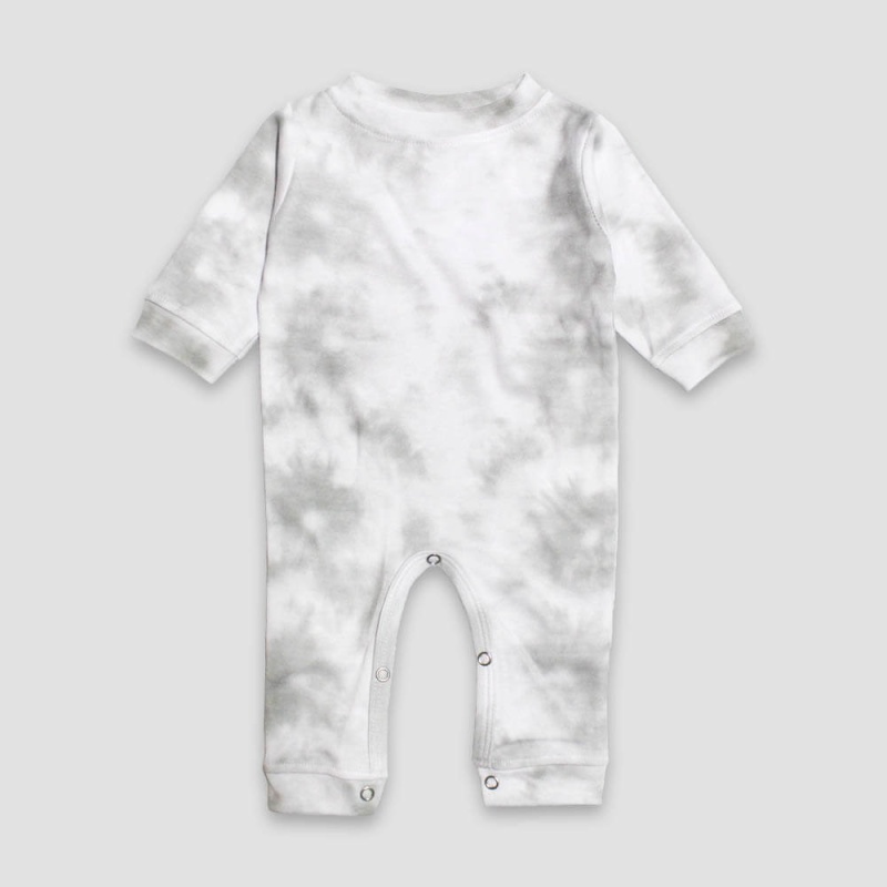 Baby One-Piece Sleep N Play White/Smoke – 65% Polyester 35% Cotton Blend