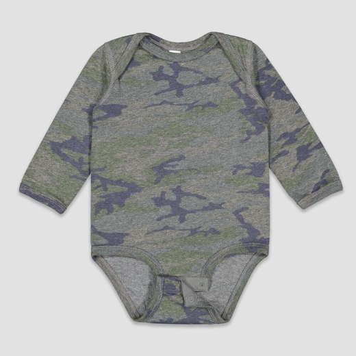 Rabbit Skins Infant Long Sleeve Jersey Bodysuit - Fleece One Piece