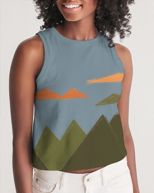 Women's Cropped Tank Hills