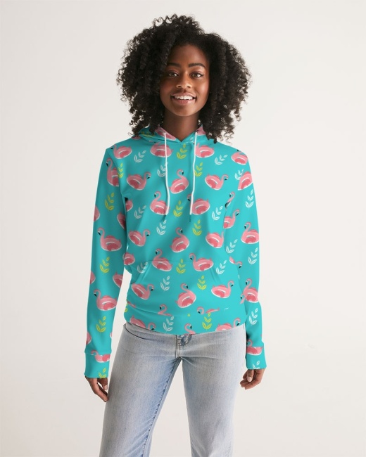 Women's Hoodie Flamingo Floaties