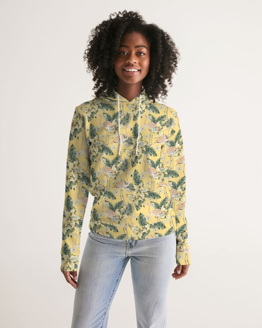 Women's Hoodie Tropical Flamingo