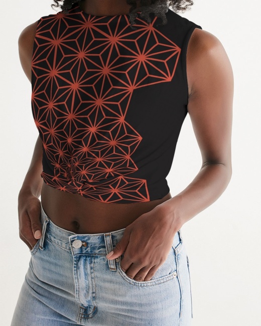 Women's Twist-Front Tank Plum Blossom