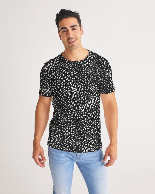 Men's Tee Cheetah Black