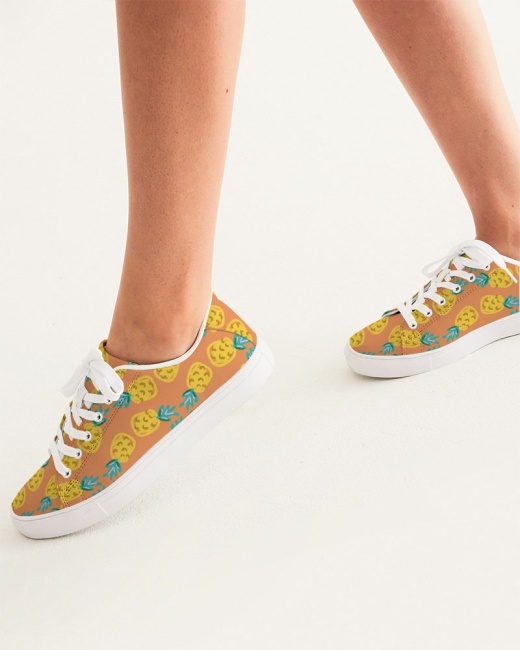 Women's Faux-Leather Sneaker Two Pineapple