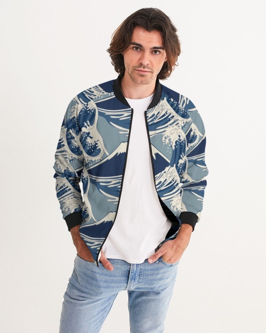 Men's Bomber Jacket Waves