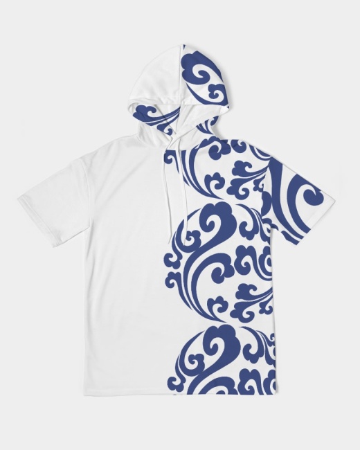 Men's Premium Heavyweight Short Sleeve Hoodie Lucky Clouds