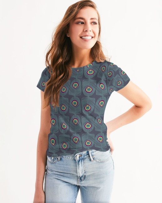 Women's Tee Peacock Tails