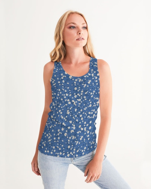 Women's Tank Blue Liberty Floral