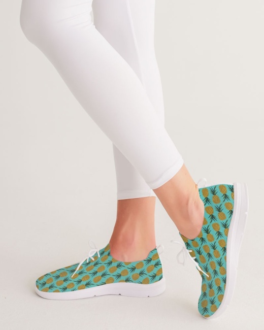 Women's Lace Up Flyknit Shoe Pineapple