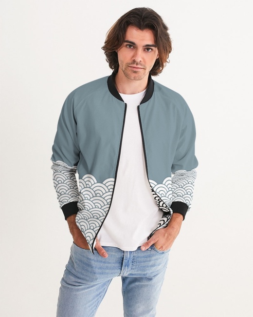 Men's Bomber Jacket Waves