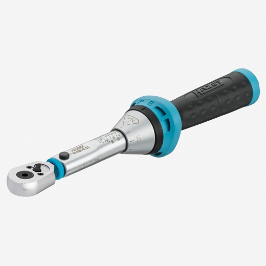 Hazet 5108B-3Ct Torque Wrench for 1/4" Hex Bits, 2.5 - 25 Nm, Reversible