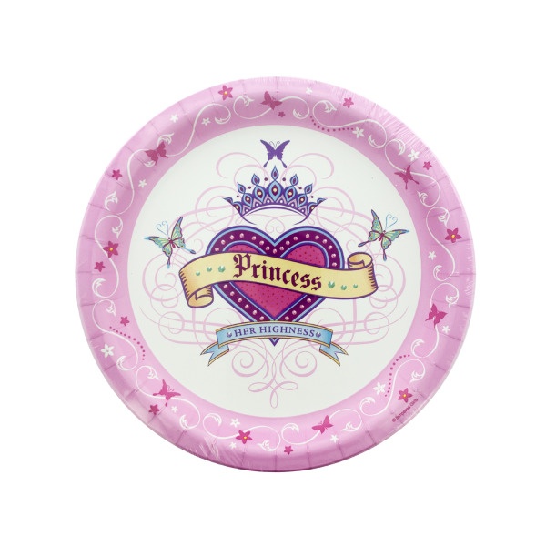 Her Highness Round Plates Set, Pack Of 24