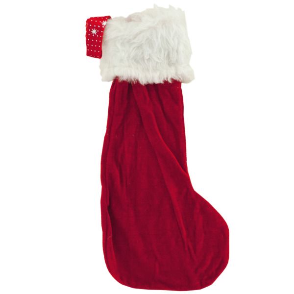 Christmas Stocking With Furry Cuff, Pack Of 24