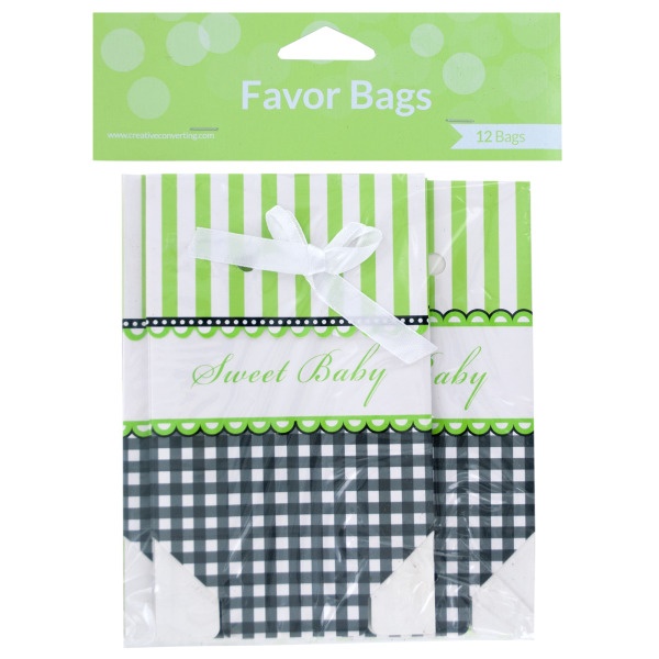Sweet Baby Foldover Favor Bags With Ribbons, Pack Of 24
