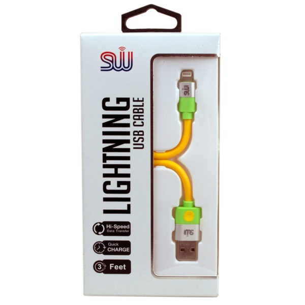 Yellow Iphone Lighting Usb Cable, Pack Of 10