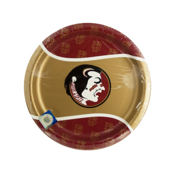 Florida State University Party Plates, Pack Of 24