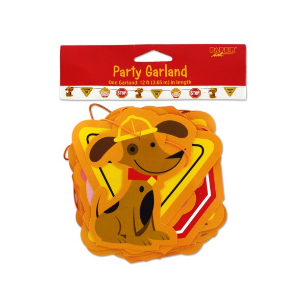 Construction-Themed Party Garland, Pack Of 24