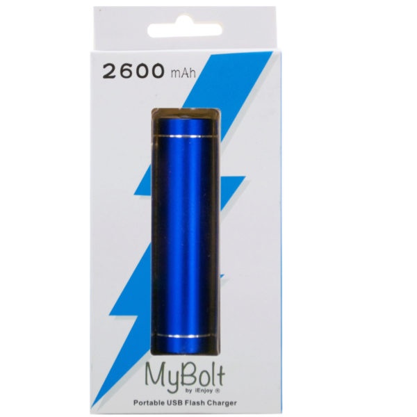 Blue Mybolt 2600 Mah Portable Power Bank, Pack Of 4
