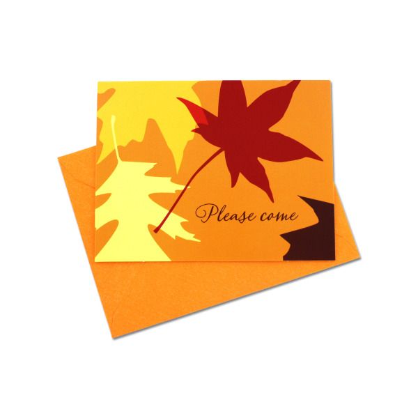 Autumn Themed Invitations, Pack Of 24