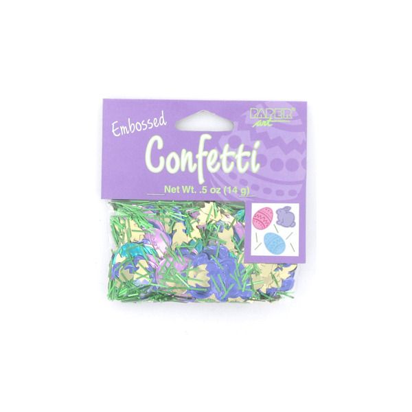 Easter Fun Embossed Confetti Mix .5 Ounce Bag, Pack Of 24