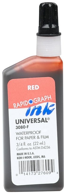 Koh-I-Noor® Universal® Ink, Red, .75 Oz. Carded