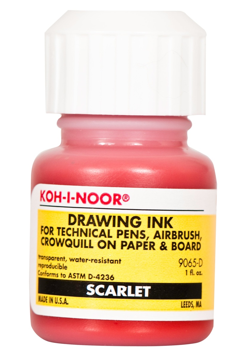 Koh-I-Noor® Drawing Ink 1 Oz. / Scarlet 9065d