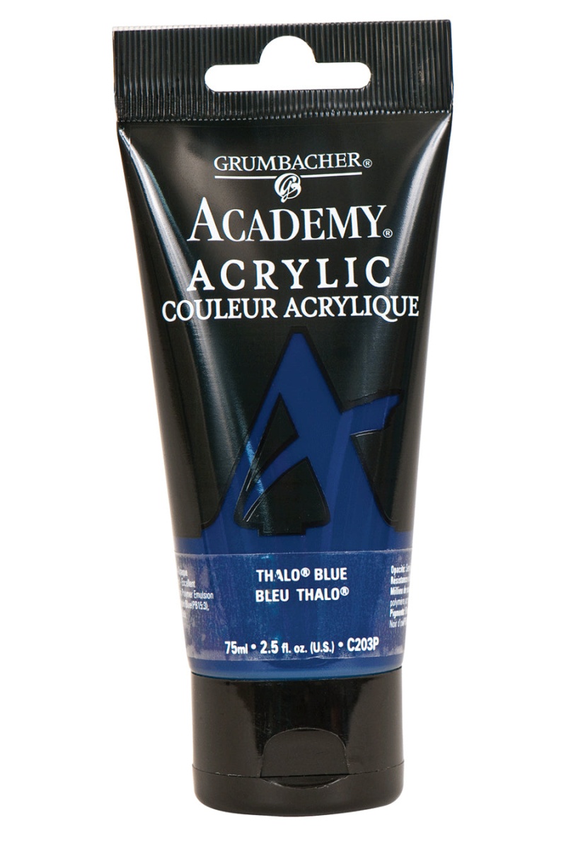 Academy® Acrylic Blue Color Family - Cobalt Blue Hue C049 / 90 Ml. (3 Fl. Oz.)