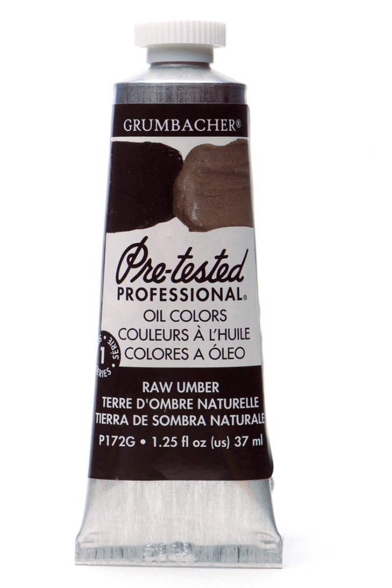 Grumbacher® Pre-Tested® Oil Earthtone Color Family Raw Umber P172g / 37 Ml. (1.25 Fl. Oz.)