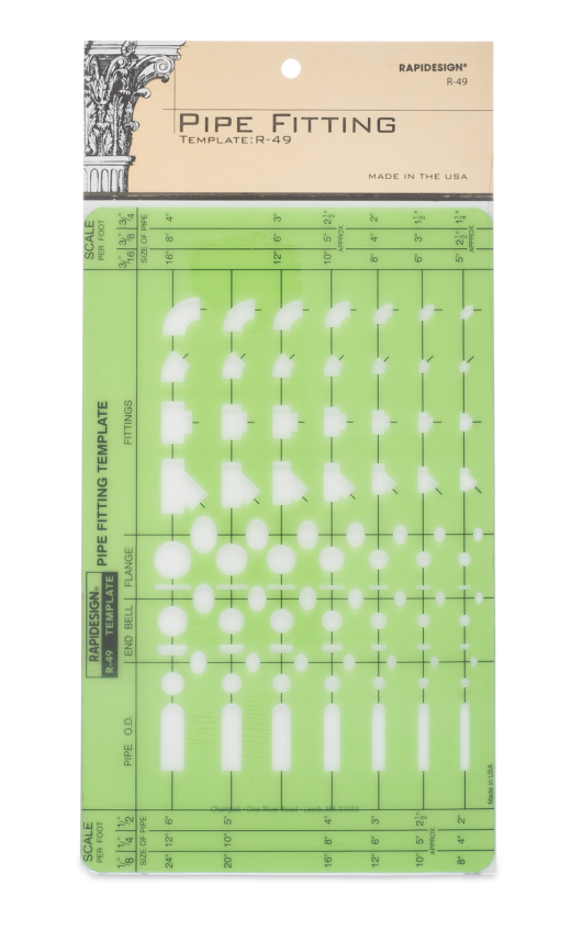 Rapidesign® Pipe Fittings Template